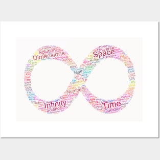 Infinity Symbol Silhouette Shape Text Word Cloud Posters and Art